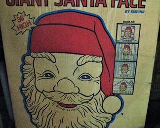 Giant Santa Face Blow Mold with Box