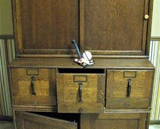 Globe Antique File Cabinet