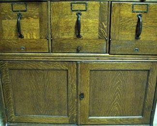 Globe Antique File Cabinet