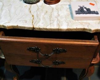 Marble Top Side Table