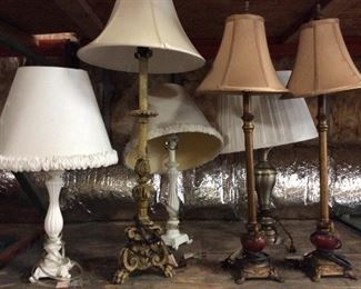 CHOICE LOT TABLE LAMPS