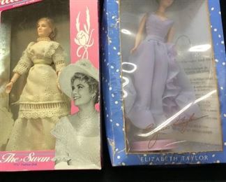 GRACE KELLY & LIZ TAYLOR DOLLS
