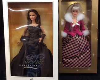 CHOCOLATE OBSESSION BARBIE & WINTER RHAPSODY DOLLS