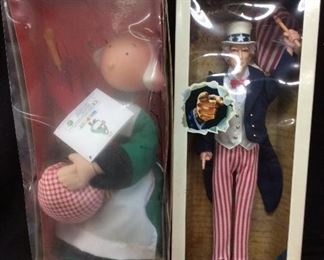 UNCLE SAM & BECASSINE DOLLS