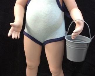 SHIRLEY TEMPLE PORCELAIN DOLL BATHING SUIT DOLL