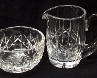 WATERFORD CREAMER & OPEN SUGAR