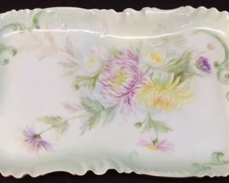 HAVILAND PRE 1900 HAND PAINTED TRAY