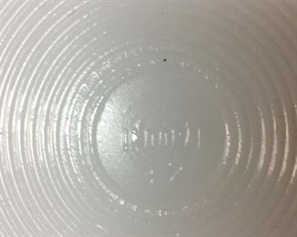 VTG. INDOPAL MILK GLASS DISH w SCENE