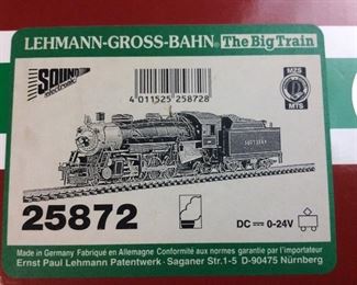 L.G.B. LEHMAN GROSS BACHMAN G SCALE LOCOMOTIVE & COAL CAR 25872 w ORIGINAL BOX,