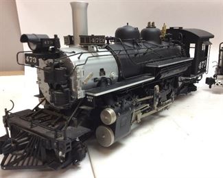 ACCUCRAFT LIVE STEAM ENGINE LOCOMOTIVE 
DENVER RIO GRANDE
G SCALE #473 20831 w PHOENIX SOUND SYSTEM
AND ORIGINAL WOOD CASE,