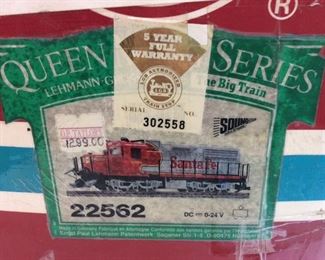 L.G.B. LEHMAN GROSS & BAHN G SCALE
SANTA FE #6818 WITH ORIGINAL BOX,