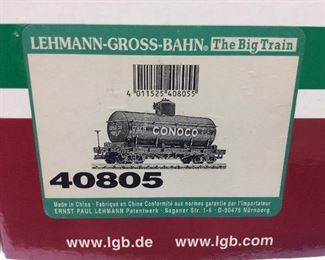 L.G.B. LEHMAN GROSS & BAHN G SCALE CONOCO TRAIN CAR 40805