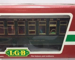 L.G.B. LEHMAN GROSS & BAHN G SCALE 37805
SOUTHERN PASSENGER TRAIN CAR,