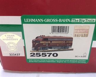 L.G.B. LEHMANN GROSS & BAHN LOCOMOTIVE  25570 WITH SOUND & ORIGINAL BOX