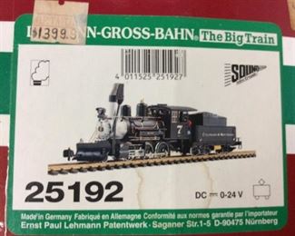 L.G.B C&S MOGUL STEAM LOCOMOTIVE G SCALE 25192 WITH SOUND AND BOX