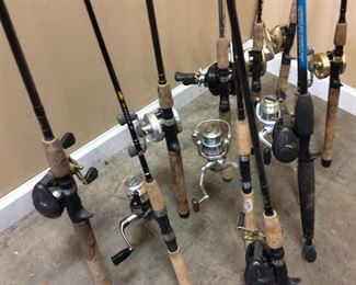 BAITCASTER REELS, OPEN FACE REELS, FISHING RODS, SHIMANO, QUANTUM, FISHING REELS AND RODS