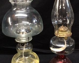 (2) VTG. OIL LAMPS