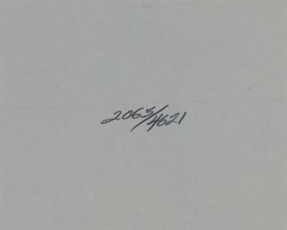 BOB TIMBERLAKE SIGNED PRINT, #2065/4621, THE PILOT