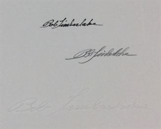 BOB TIMBERLAKE SIGNED PRINT, #2065/4621, THE PILOT
