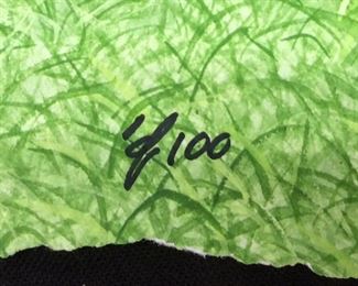 BOB TIMBERLAKE SIGNED PAINTING, #1/100, YARD BIRDS