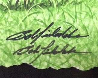 BOB TIMBERLAKE SIGNED PAINTING, #1/100, YARD BIRDS