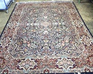 13’ BY 7’ HAND SPUN BURGUNDY AREA RUG