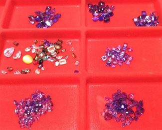 ASSORTED GEMSTONES, SUNSET RUBY, AFRICAN AMETHYST, PERIDOT, ASSORTED SIZES & CUTS, 4MM/8MM