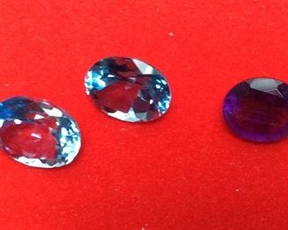 ASSORTED GEMSTONES, SUNSET RUBY, AFRICAN AMETHYST, PERIDOT, ASSORTED SIZES & CUTS, 4MM/8MM