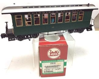 L.G.B G SCALE COLORADO & SOUTHERN PASSENGER BOXCAR 34800