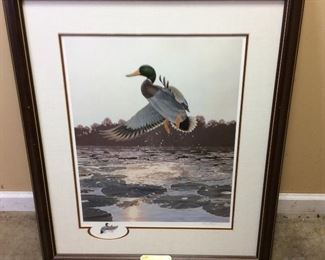 LARRY BARTON SIGNED # DUCK PRINT