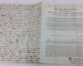 CIVIL WAR ERA CURRENCY & CORRESPONDANTS, PERSONAL LETTERS DATED 1864, 1867, 50c NC NOTE, $1 & $5 CONFEDERATE NOTES