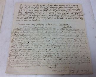 CIVIL WAR ERA CURRENCY & CORRESPONDANTS, PERSONAL LETTERS DATED 1864, 1867, 50c NC NOTE, $1 & $5 CONFEDERATE NOTES