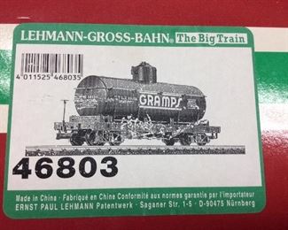 3 LEHMANN GROSS BAHN G SCALE GRAMPS OIL
TANKER CARS 46803,