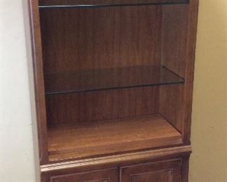 3 SHELF LIGHTED DISPLAY CABINET BOOKSHELF