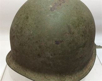 VINTAGE U.S. MILITARY HELMET w CARBON LINER