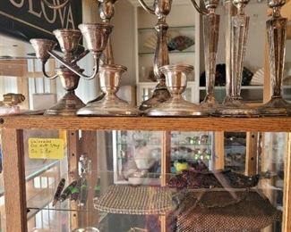 STERLING CANDLESTICKS