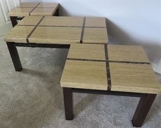 Signature Design by Ashley Furniture coffee table, end tables
