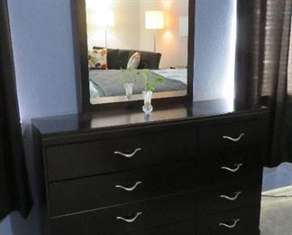 Dresser with mirror