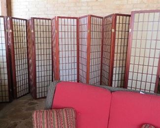 Room divider screens