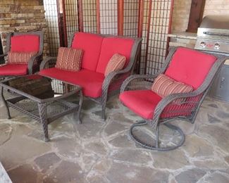 Wicker patio furniture by La-Z-Boy