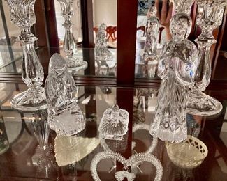 Waterford crystal 3 piece nativity set