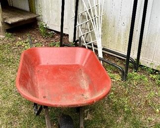 Wheelbarrow & Log Holder