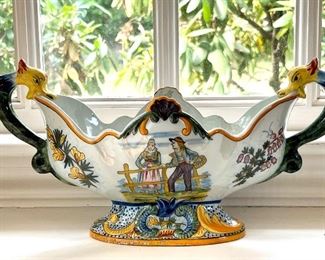 Quimper Double Handled Dish