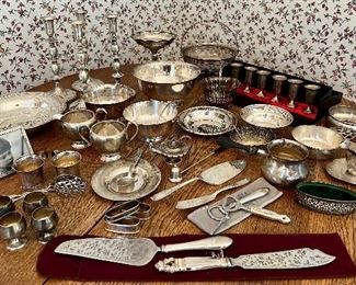 We have a large selection of sterling silver items available at this sale! 