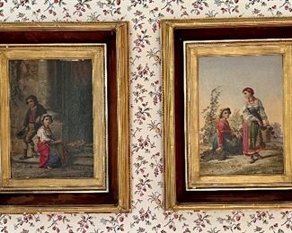 Signed H. Roma 1867 Oil Paintings