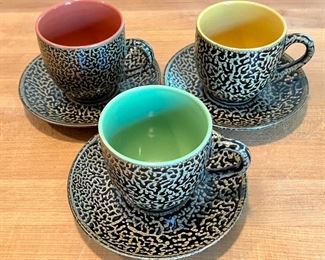 Splatterware Cups & Saucers
