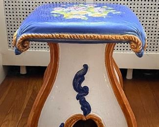 Hand Painted Italian Garden Stool