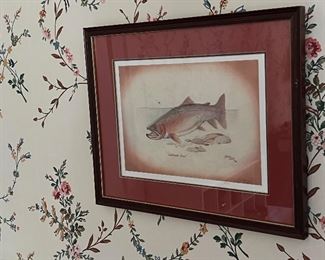 Framed Bass Print