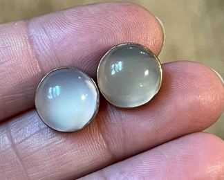 14K & Moonstone Earrings