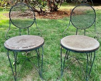(2) Wrought Iron Chairs